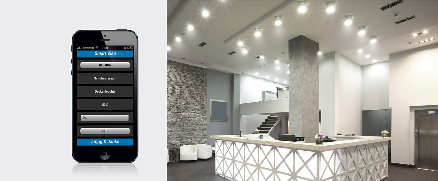 Smart Visu - Mobil und komfortabel die Gebäudetechnik bedienen per iPhone und iPad.